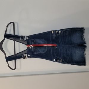 Tommy Hilfiger Denim Jean Shorts Overalls Sz 0